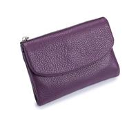 Genérico Unisex Pebble Real Leather RFID Wallet, Unisex Pebble Leather Wallet, Zipper Wallets for Men, Short Genuine Leather Purse for Coins and Cards, Small Compact Bifold Pocket Purse (One-13)