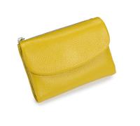 Genérico Unisex Pebble Real Leather RFID Wallet, Unisex Pebble Leather Wallet, Zipper Wallets for Men, Short Genuine Leather Purse for Coins and Cards, Small Compact Bifold Pocket Purse (One-10)