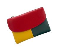 Genérico Unisex Pebble Real Leather RFID Wallet, Unisex Pebble Leather Wallet, Zipper Wallets for Men, Short Genuine Leather Purse for Coins and Cards, Small Compact Bifold Pocket Purse (One-8)