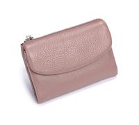 Genérico Unisex Pebble Real Leather RFID Wallet, Unisex Pebble Leather Wallet, Zipper Wallets for Men, Short Genuine Leather Purse for Coins and Cards, Small Compact Bifold Pocket Purse (One-11)