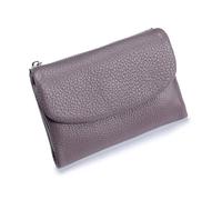 Genérico Unisex Pebble Real Leather RFID Wallet, Unisex Pebble Leather Wallet, Zipper Wallets for Men, Short Genuine Leather Purse for Coins and Cards, Small Compact Bifold Pocket Purse (One-3)