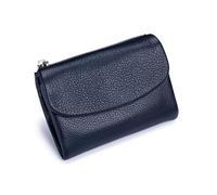 Genérico Unisex Pebble Real Leather RFID Wallet, Unisex Pebble Leather Wallet, Zipper Wallets for Men, Short Genuine Leather Purse for Coins and Cards, Small Compact Bifold Pocket Purse (One-1)