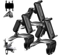 Genérico Universal 360°Dashboard Phone Holder, Unirexa Phone Holder, Rock-Solid Grip, No Suction, No Sticky Residue, Folds Down, for Steering Wheel & Sun Visor (3pcs)