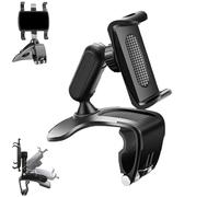 Genérico Universal 360°Dashboard Phone Holder, Unirexa Phone Holder, Rock-Solid Grip, No Suction, No Sticky Residue, Folds Down, for Steering Wheel & Sun Visor (1pcs)