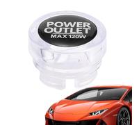 Genérico Universal Car Çigárette Lightër Dust Cover - ABS Anti Dust Plug | Transparent Charger Port Protector Cap Anti Accidental Touch Auto Socket Safety Insert Accessory 99 Percent Fit