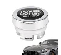Genérico Universal Car Çigárette Lightër Dust Cover - ABS Anti Dust Plug | Transparent Charger Port Protector Cap Anti Accidental Touch Auto Socket Safety Insert Accessory 99 Percent Fit
