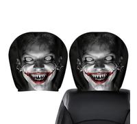 Genérico Universal Car Headrest Covers | 2pcs Funny Scary Seat Decor