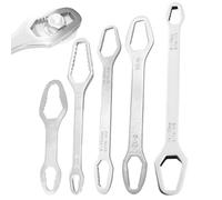 Genérico Universal Car Wrench Set, Self Tightening Spanner, Double Ended Tool with Grip, Garage Bolt Aid with Balance, Household Equipment, Support Kit for Bike Bicycle Shower Furniture