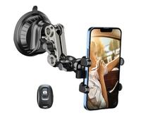 Generico Universal para teléfono de coche - ajustable a 360 grados con material ABS y gel de sílice, para grabación de vídeo y vlog, agarre seguro para teléfono | para
