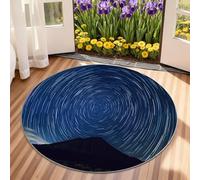 Genérico Universe Planet Round Rug & Home Decor - Fantasy Galaxy Area Rugs for Boys Bedroom, Universe Theme, Washable, 90cm