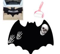 Genérico Unwelcome Bat Door Mat,Bat Shaped Non-Slip Coir Rug Mats,Gothic Halloween Door Mat for Front Porch or Indoor Use,Funny Housewarming Gift for New Home,Bathroom,Bedroom and Kitchen