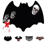 Genérico Unwelcome Bat Door Mat,Gothic Bath Rug,Halloween Funny Pattern Doormat,Spooky New Home Closing Housewarming Gift for Kitchen,Bedroom,Holiday,Outdoor,Indoor Decor