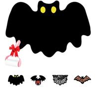 Genérico Unwelcome Bat Door Mat,Gothic Bath Rug,Halloween Funny Pattern Doormat,Spooky New Home Closing Housewarming Gift for Kitchen,Bedroom,Holiday,Outdoor,Indoor Decor