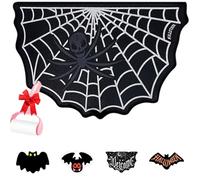 Genérico Unwelcome Bat Door Mat,Gothic Bath Rug,Halloween Funny Pattern Doormat,Spooky New Home Closing Housewarming Gift for Kitchen,Bedroom,Holiday,Outdoor,Indoor Decor
