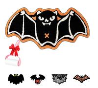 Genérico Unwelcome Bat Door Mat,Gothic Bath Rug,Halloween Funny Pattern Doormat,Spooky New Home Closing Housewarming Gift for Kitchen,Bedroom,Holiday,Outdoor,Indoor Decor