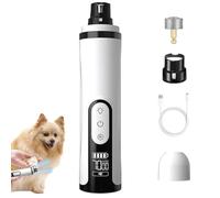 Genérico Upgrade Heusom Groom Pro Nail Grinder Cordless, with LED Light & 3 Speeds Dog Cat Nail Trimmer, 2000mAh USB Rechargeable Dog Nails Trimmer for Thick Nails (1+1*Replacement Head)