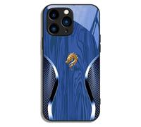Genérico Urgalaxy Personalized Dragon Compatible with Glass Phone Case, All-Inclusive Anti-Fall Tempered Glass Case for iPhone 16/15/14/13Pro MAX (16,Blue)