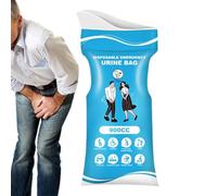 Genérico Urine Bags 900ml - 10 Pack Portable Pee Bags | Unisex Travel Urinal For Camping Hiking Traffic Jams | Leakproof Odorless Solution For Pregnant Women Patients, Essentia