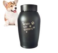Genérico Urna de Mascotas - Urna de cremación de Acero Inoxidable con Patas de Grabado | Urna Conmemorativa para Gatos, Perros, Cachorros, Hermoso Regalo conmemorativo para su Amada Mascota