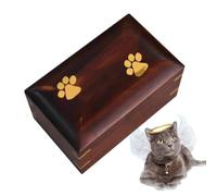 Genérico Urna Funeraria de Madera para Mascotas - Ataúd para Perros y Gatos