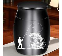 Genérico Urna para Perros - Urnas De Aluminio Estilo para Cenizas Perro | Caja Recuerdo Cremación Cachorro Funeral Jardín Animales Pequeños Exterior