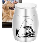 Genérico Urnas para Cenizas de Perro - Urnas De Aluminio Estilo para Cenizas Perro - Ataúd para Suministros de Cremación de Cachorro Gatito Estantería Mesa Jardín Cementerio
