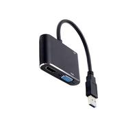 Genérico USB 3.0 to HD Adapter, Plug-and-Play Display Converter, 1080p Signal Transmission Device, Compact USB Video Output Connector for Laptop, Desktop, TV, Home Offices, Monitor, Computer Use