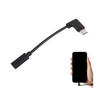Genérico USB A Female to USB C macho - 5Gbps Fast estable Transmission | C Cable recto Angle Adapter | C Connector | HD Video Audio Data Transfer Cord