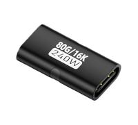 Genérico USB C Coupler - 240W High Speed Converter | USB C To ÚSB Ç Extender Connector | Compact Type Ć Adapter For Travel Desktop Computer Laptop Workplace Presentation Home Conference