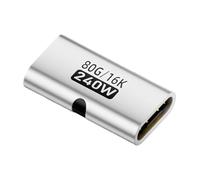 Genérico USB C Female to Female, 240W Converter, USB C Adapter, for Home, Conference, Travel, Desktop, Computer, Laptop, Workplace, Presentation