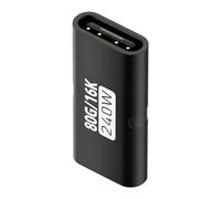 Genérico USB C Female to Female- 240w HD,16k Full-Featured,USB C Coupler,Type Extender |Bidirectional Converter for Home Conference Desktop Computer Laptop Workplace
