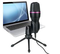 Genérico USB Condenser Microphone, Streaming, Plug-and-Play Device, High Sensitivity, Noise Reduction, Sturdy Build, Easy Setup, Clear Audio, Perfect for Video Conferencing, Singing, (Metal)