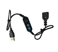 Genérico USB Countdown Timer Cable | ABS, 60cm, 50g, 3-24V | 1-24 Hour Automatic Power Off Switch | For Aquarium Electronics Home Office, Timed Shutoff Control