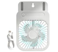 Genérico USB Desk Fan - Magnetic Fan For Cruise Ship | 4-Speed Portable Rechargeable Wind Blower | Battery-powered Desk Fans For Cruise Travel Camping Beach Vacation Bedroom Hotel Sleeping