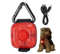 Genérico USB Dog Safety Light - LED Dogs Collar Light Waterproof 3 Modes | Dog Clip Lights Rechargeable for Collar Harness Leash Night Walking Running Camping Outdoor Visibility Safety Device