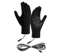 Genérico USB Heated Gloves, Electric Heating Winter Mittens with Touchscreen Function, Hand Warmers Glove For Outdoor Cycling, Commuting, Hiking, Snowboarding, Motorcycle Riding In Cold Weather