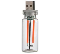 Genérico Usb Retro Car Light, Unique Bottle Design Touch Adjustment