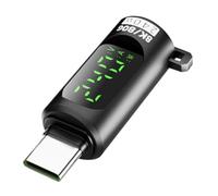 Genérico USB Tester - Digital Power Meter | Aluminum Alloy Monitor - High-Speed 40Gbps Device displays Real-Time 240W Charging Data, Ideal for Monitoring laptops, Phones and Controllers