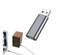 Genérico USB to 3.5mm Audio Adapter External Sound Card Plug and Play