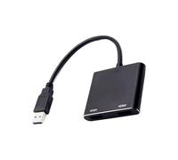 Genérico USB to HD Adapter, TV Connector, Signal Transmission Display Converter with 1.97x2.36x0.39 Inches, Laptop Computer Desktop Use for Home, Theater, Screen Monitor, Viewing Setup