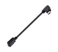 Genérico Usb To Usb C Cable - Elbow Charging Cord Adapter, Fast Data Lead | High Speed Power Transfer Connectivity System, Female Male Type C Charging Solution For Phone Tablet Device Use