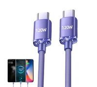 Genérico USB To USB C Splitter - Type C Charging Cable, 2-in-1 Fast Charging Cord, UB A To Twin US-C Port Y-Splitter For Phones, Tablets & Laptops, Data Supported