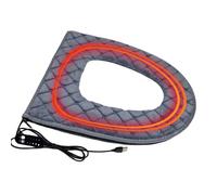 Genérico USB Toilet Seat Cushion Cover - 5-Level Adjustable Warmer Pad | Toilet Seat Warmer with Timer,Plug In Design for Winter Morning Bathroom Apartment Hotel Room Vacation