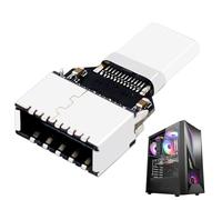 Genérico Usb Type C Male To Type E Female Adapter | USB C Male To Type E Female, USB C Type E Adapter, USB 3 Extension Adapter, USB C Male To Type E Female, High-Speed 20Gbps Extension