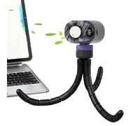 Genérico USB Ventilator Kinderwagen Clip - Leiser Tragbarer Ɓaby Kühlung Ventilator Akku 8000mAh | 360 Grad Drehung 4 Stufen Nachtlicht Auto Reise Outdoor Camping Kinderwagen Büro Leicht 24 Ok