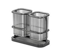 Genérico Utensil Drying Holder | 20x9x16cm PP, Iron | Fork Storage Cup | Chopstick Container | For Scissors Peeler Straw Small Cutter Dining Room, Restaurant, Home Kitchen Countertop