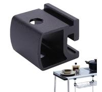 Genérico Utility Attachment Rack, Heavy Duty Metal Organizer, Aluminum Alloy Furniture Extensions, Aluminum Alloy High-Strength Hardware, Ideal for Cooker Mounting, Picnic, and Hiking, 3x3x2.6cm