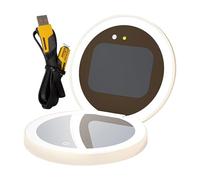 Genérico UV Camera Smart Makeup Mirror | 3000mAh, 3.8in X 3.8in X 0.9in | Sunscreen Test Skin Analyzer, LED Light | Portable Charging Folding Beauty Device with Power Bank