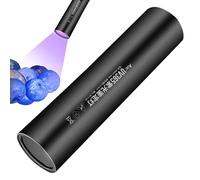Genérico UV Flashlight - Aluminum Alloy 2x8.5cm | 365nm Rechargeable Fluorescent LED Tester, Multifunction Detection Pen | For Pet Food Fruits Vegetables Currency Inspection Travel Use