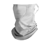 Genérico Uv Protection Face Cover, Summer Face Masks, Neck-Mounted Breathable Ice Silk Hot Weather Gaiter with ear Loops for Cycling, Golf, Running, Hiking, Fishing, Outdoor Summer Sports, Gris, Se